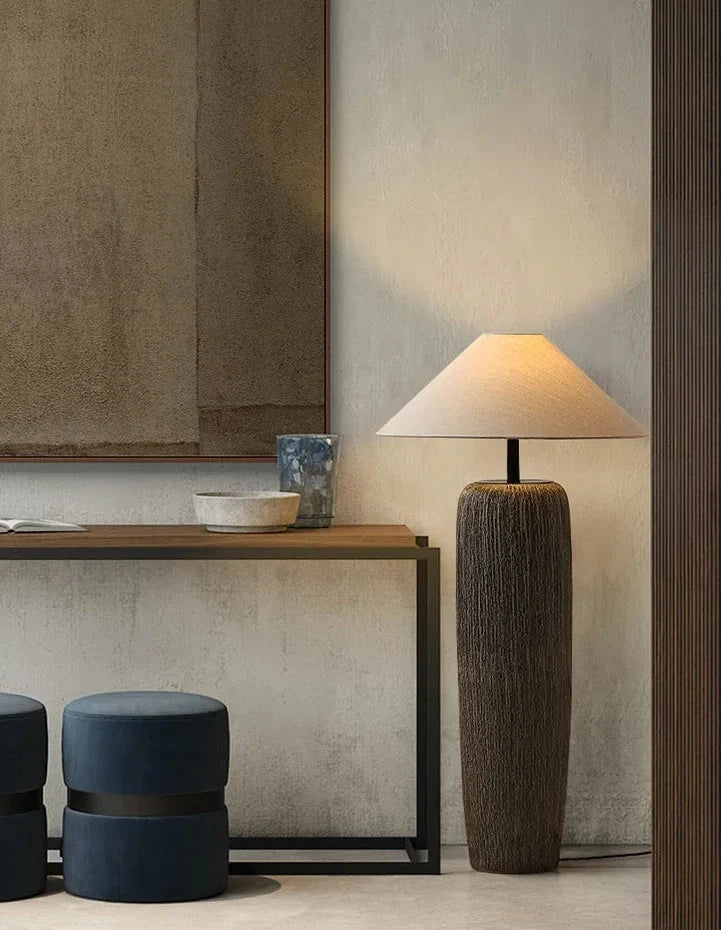 Keramische Staande Lamp Wabi-Sabi Stijl Warm Licht Woonkamer Lounge Japans Design Sfeerverlichting Vloerlamp | Sulvida