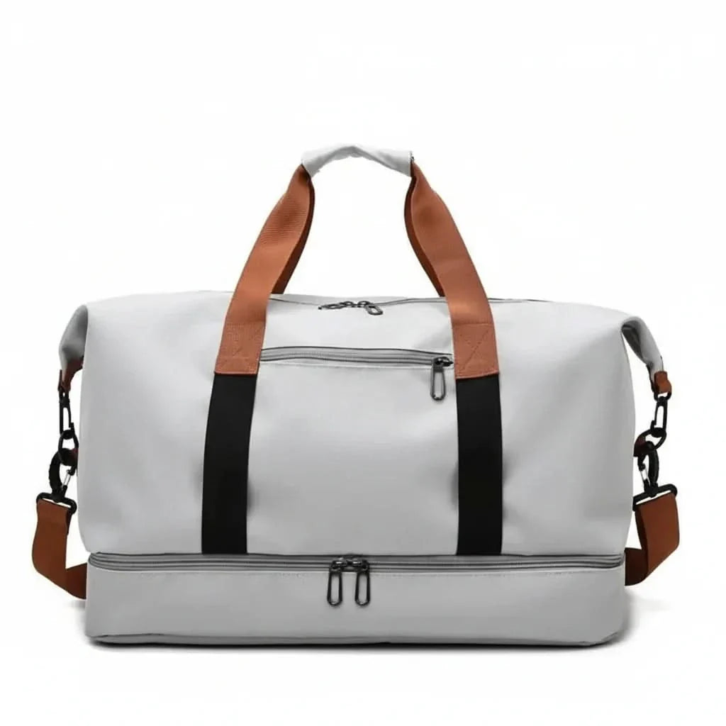 Sac de sport avec compartiment à chaussures – Sac de week-end pratique avec compartiment humide-sec et bandoulière amovible | Sulvida