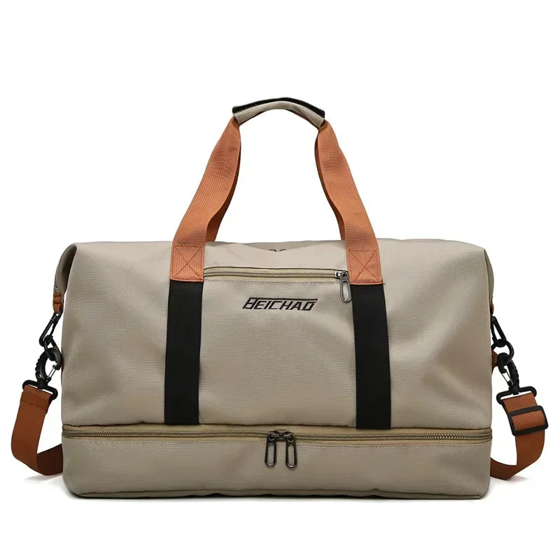 Multifunctionele Sporttas voor Dames 46×28×25cm Waterafstotend met Schoenenvak voor Fitness Gym Reizen | Sulvida