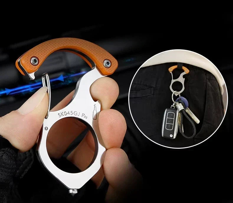 Sleutelhanger Noodtool met Glasbreker en Riem-snijder Compact Veiligheidsgereedschap voor Auto en Onderweg | Sulvida
