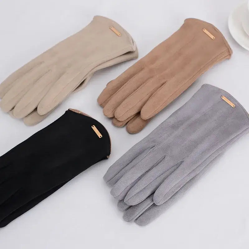 Suède Handschoenen Touchscreen Warm Winddicht Winterhandschoenen voor Dames en Heren Herfst Winter Fietsen | Sulvida