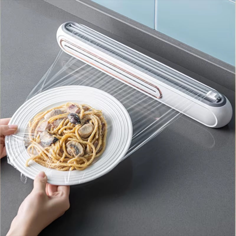 Magnetische Foliedispenser Wit Blauw Hemelsblauw BPA-vrij Keukenaccessoire Foliehouder Snijmechanisme | Sulvida