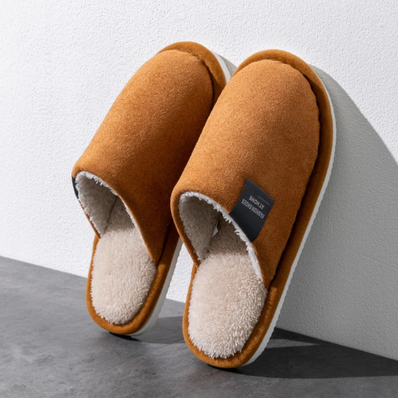 Suède Pantoffels Heren Binnenshuis Antislip Winterschoenen Sloffen Indoor Huisschoenen Stil Warm Comfortabel | Sulvida