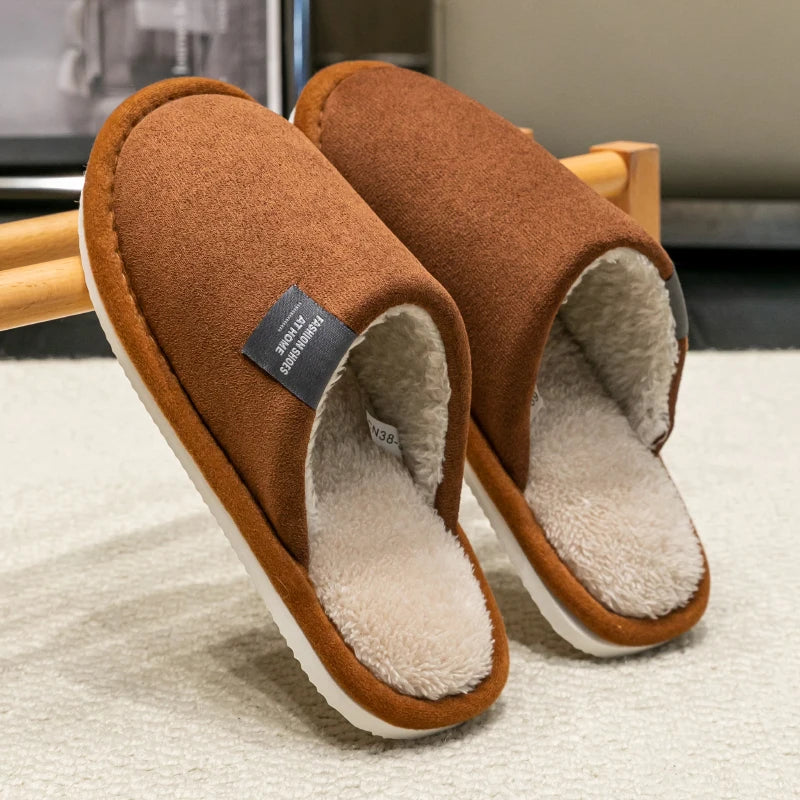 Suède Pantoffels Heren Binnenshuis Antislip Winterschoenen Sloffen Indoor Huisschoenen Stil Warm Comfortabel | Sulvida