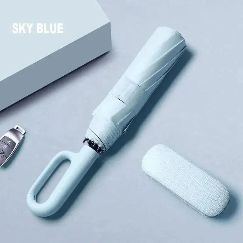Automatische Paraplu Storm- en UV-Bestendig Met 8 Verstevigde Ribs Voor Regen en Zon Windproof Opvouwbaar | Sulvida