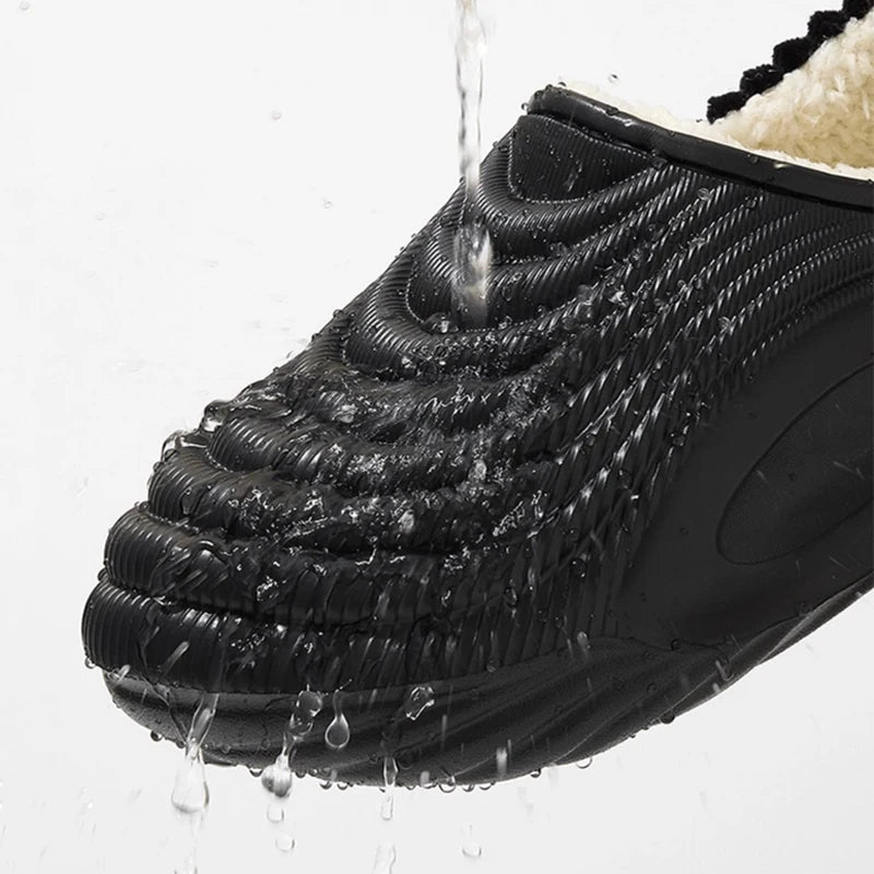 Pluche Huisslippers EVA Zool Antislip Dikke Bodem Waterdicht Warm Winter Unisex Pantoffels Comfortabel | Sulvida