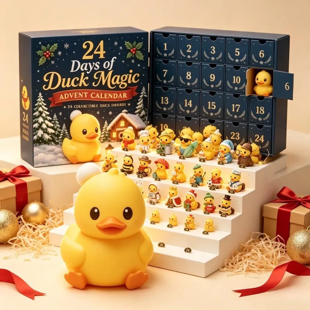 Kerst Adventskalender 24 Dagen Eendjes Squishy Speelgoed Aftelbox Stressverlichting Fidget Cadeauset | Sulvida