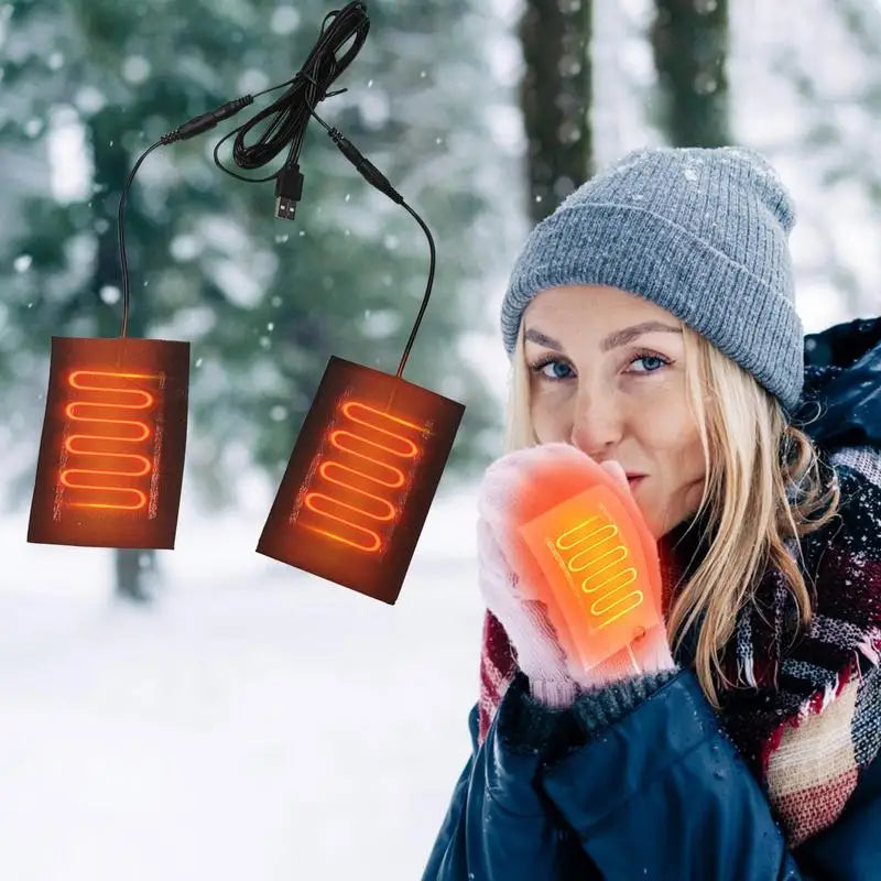 USB Verwarmde Handschoenen met Carbon Fiber Verwarmingspads voor Winteractiviteiten en Buitensporten | Sulvida