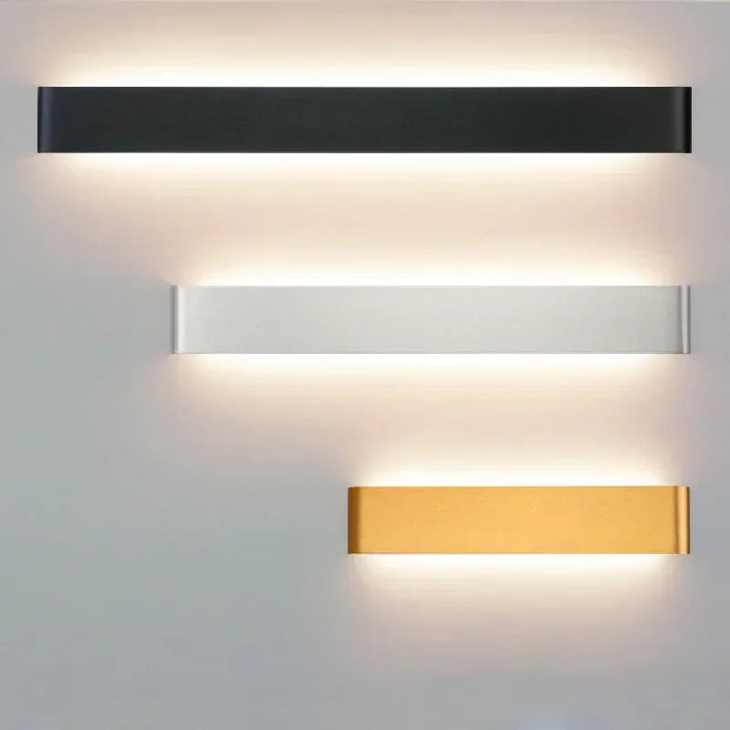 LED Wandlamp Moderne Rechthoek 30cm Warm Wit Sfeervol voor Slaapkamer Hal Badkamer Woonkamer Verlichting | Sulvida