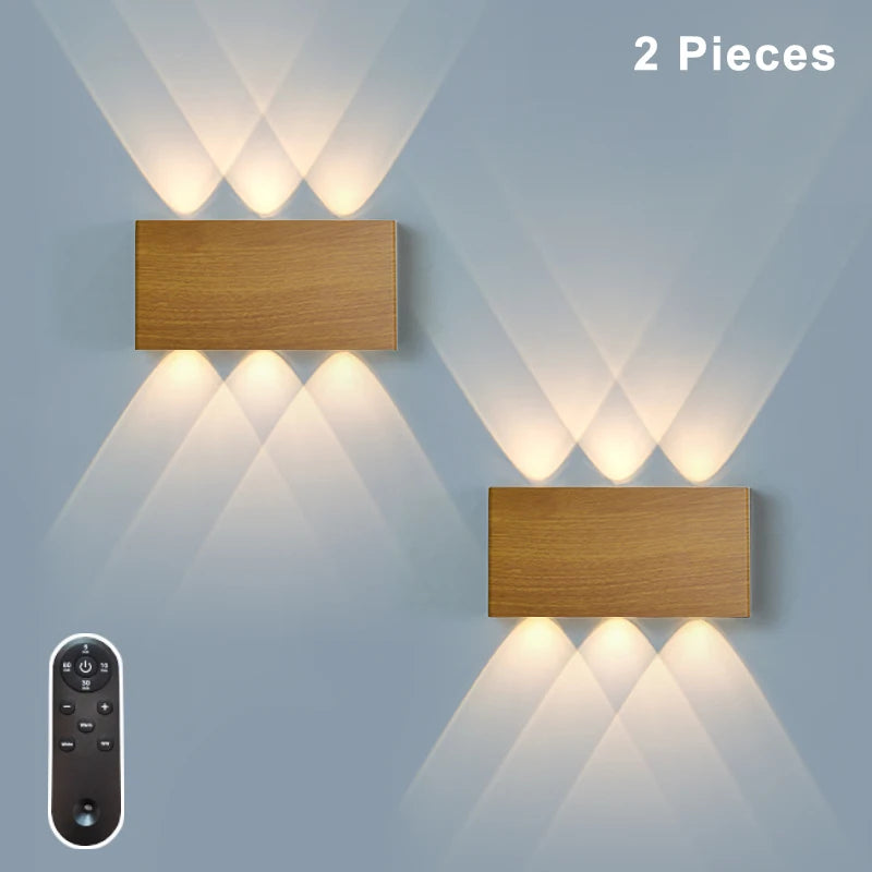 Oplaadbare LED-Wandlamp met Afstandsbediening 5200mAh Dimbaar 3 Kleurtemperaturen Magnetische Montage | Sulvida