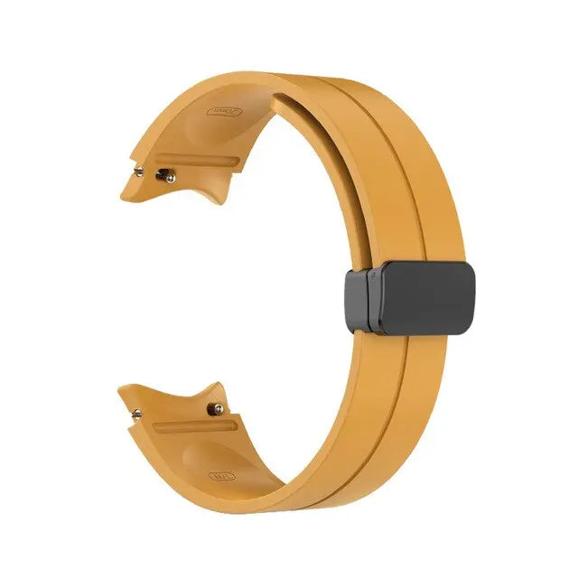 Bracelet de montre en silicone compatible avec Galaxy Watch 4 5 6, fermoir réglable, bracelet de sport et accessoire pour montre connectée | Sulvida