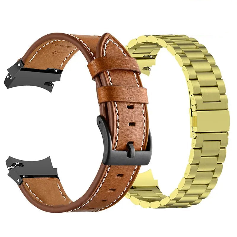 Bracelet de smartwatch en acier compatible avec Galaxy Watch 5 40mm 44mm et Watch 5 Pro 45mm, bracelet de montre élégant, accessoire | Sulvida