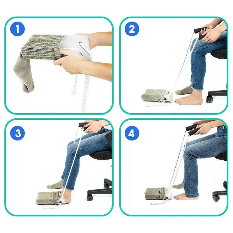 Sokhulp Aantrekhulp Antislip Zonder Bukken voor Ouderen Senioren bij Artritis Herstel Dagelijks Comfort | Sulvida