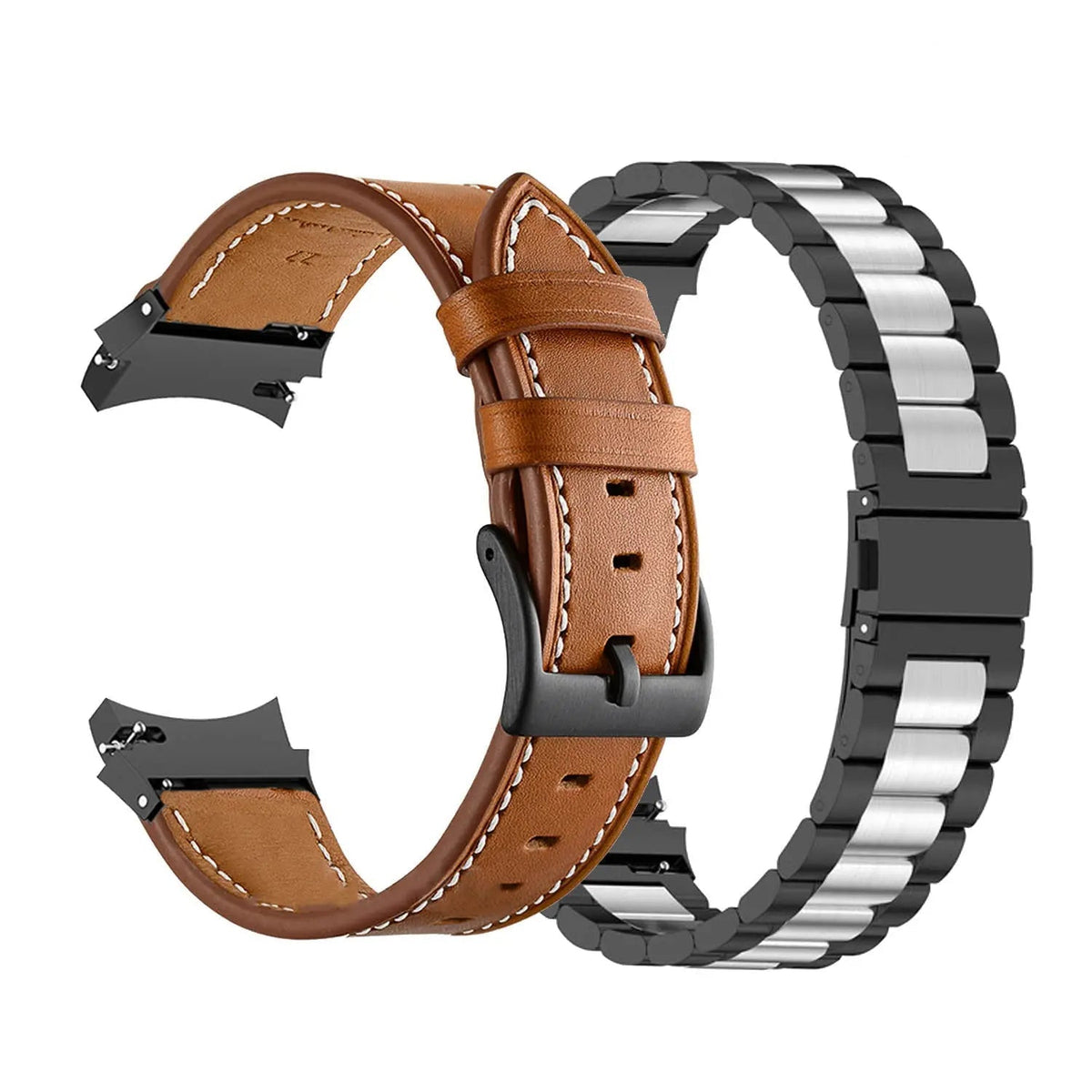 Bracelet de smartwatch en acier compatible avec Galaxy Watch 5 40mm 44mm et Watch 5 Pro 45mm, bracelet de montre élégant, accessoire | Sulvida