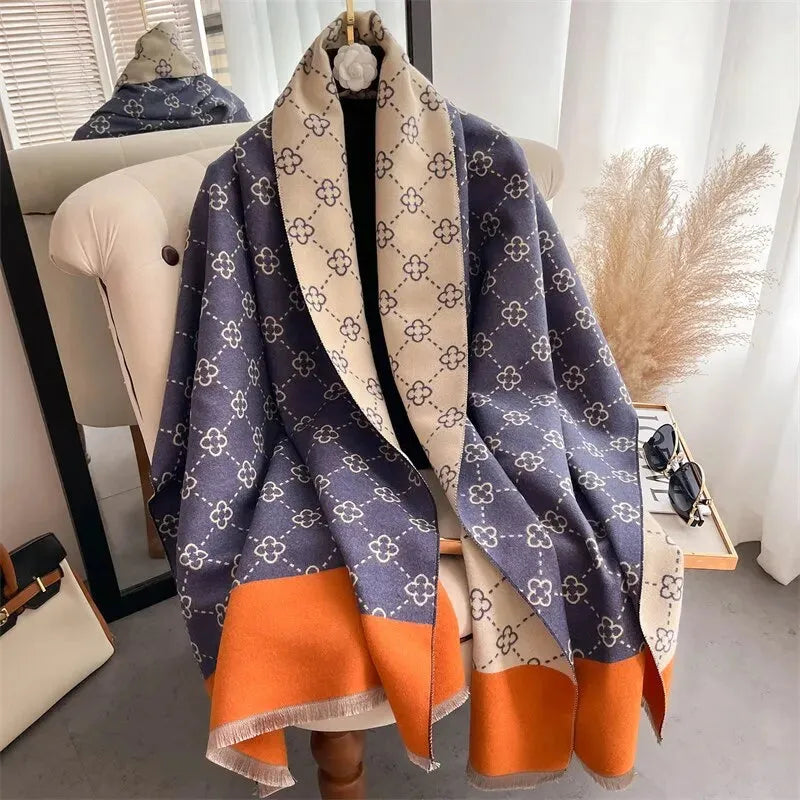 Sjaal met Bloemenmotief – Zachte Kasjmier – Warm en Stijlvol – Verkrijgbaar in 3 Kleuren – 180 × 65 cm | Sulvida