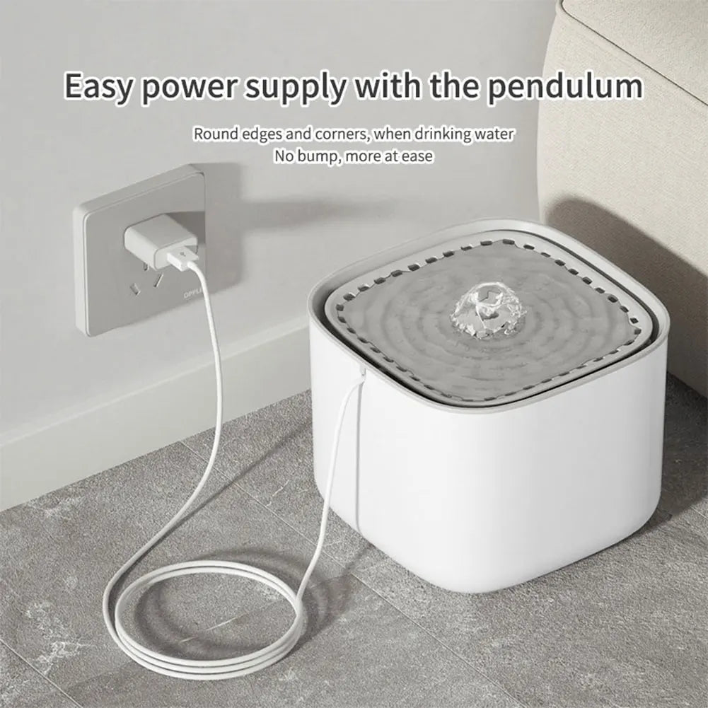 Drinkfontein 3L Huisdieren Stroomsnoerloos USB Oplaadbaar met Filter Kat Hond Waterdispenser Automatisch | Sulvida