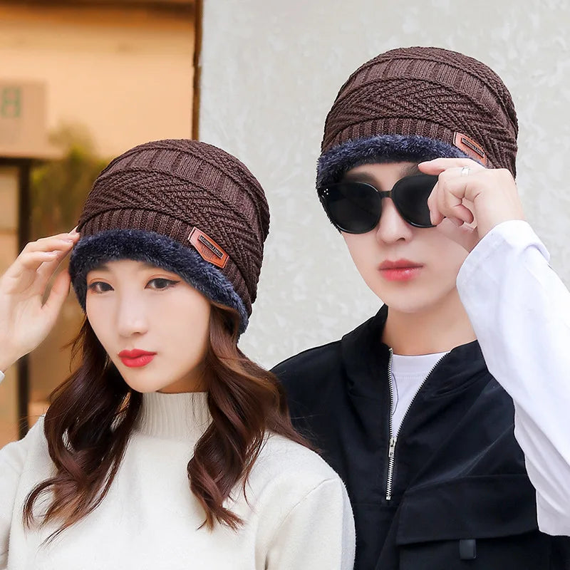 Gebreide Wintermuts Randloos Dik Warm Unisex Winddicht Beanie Skullcap Casual Streetwear Heren Dames | Sulvida