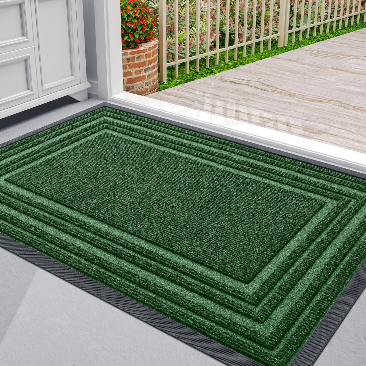 Deurmat Polyester Antislip Rubberen Achterzijde Laagdrempelig Binnen Buiten Wasbaar 43×75 61×91 81×119 cm | Sulvida