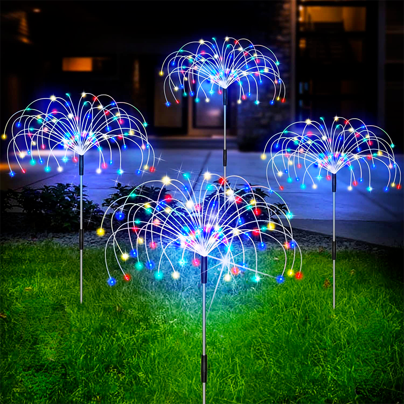 Solarlampen Tuin 120 LED Vuurwerk-Effect Waterdicht Decoratieve Padverlichting Buitenverlichting Tuinverlichting | Sulvida