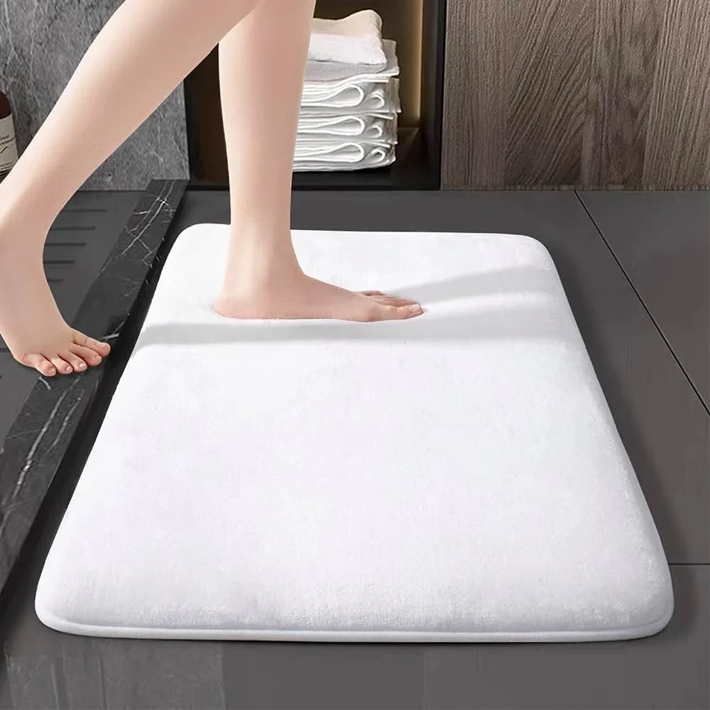 Badmat Antislip Superabsorberend Corduroy Velvet 50x80 60x90 cm Douche Badkamer Mat Zachte Vloermat Toilet | Sulvida