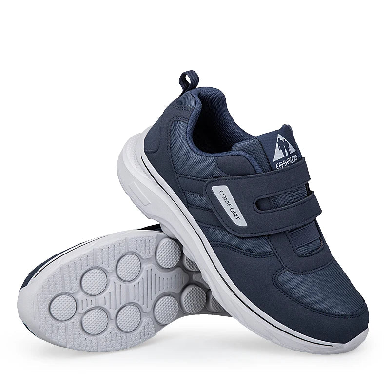 Orthopedische Herenschoenen Verstelbaar Mesh Ademend Klittenband Extra Breed Comfortabel Voetondersteuning | Sulvida