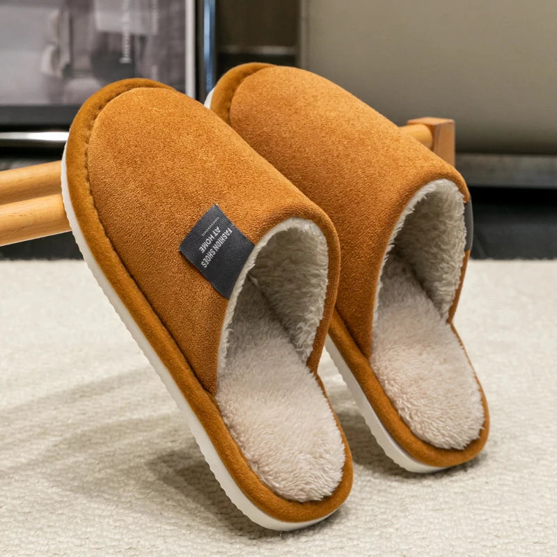 Suède Pantoffels Heren Binnenshuis Antislip Winterschoenen Sloffen Indoor Huisschoenen Stil Warm Comfortabel | Sulvida