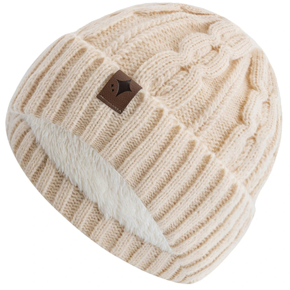 Gebreide Wintermuts Unisex Warm Acryl Modern Design Beanie Heren Dames Buitenactiviteiten Hoofdomtrek 56-60cm | Sulvida