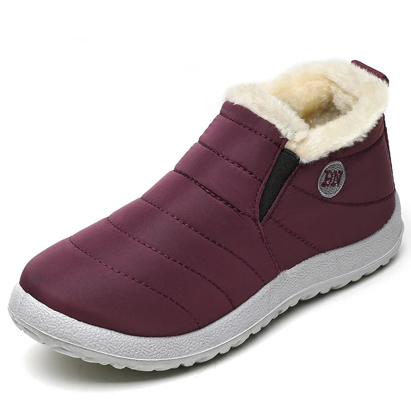 Bottes d’hiver doublées pour homme, imperméables, avec semelle antidérapante, confortables et chaudes pour un usage quotidien en extérieur | Sulvida