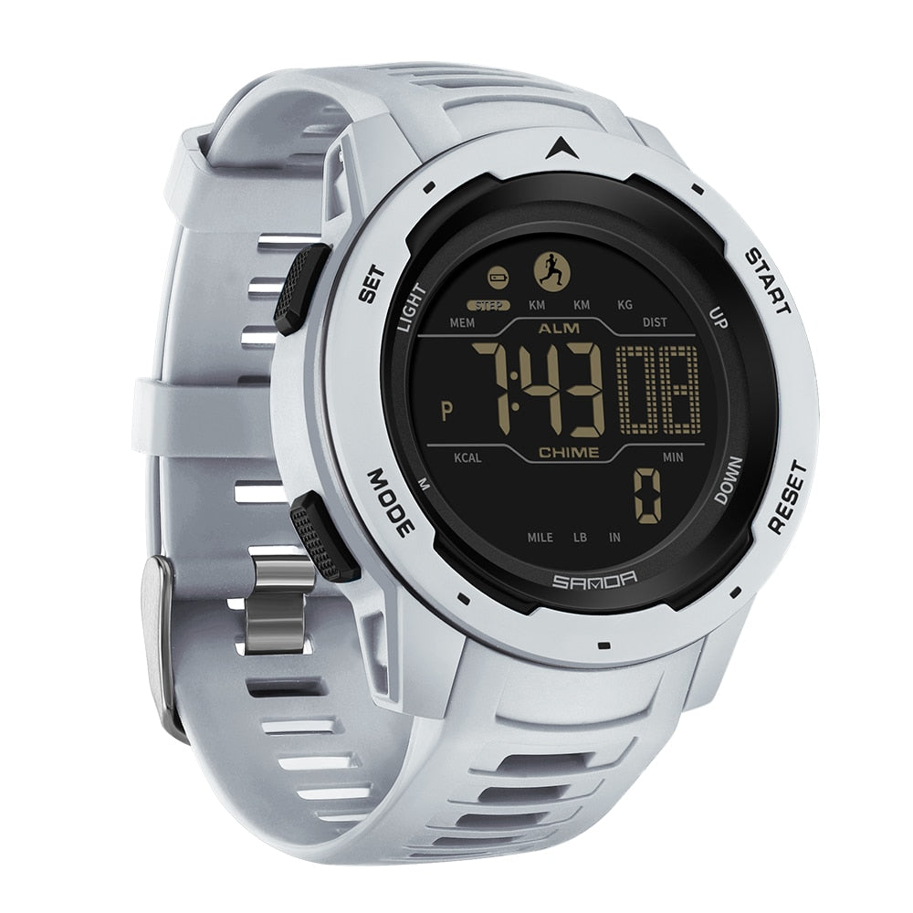 Waterdicht Digitaal Sporthorloge met Stappenteller – Militair Design voor Actieve Outdoor Lifestyle | Sulvida