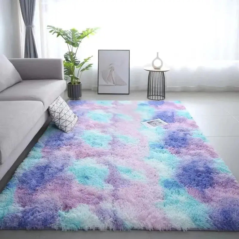 Tie-Dye Vloerkleed Antislip Machinewasbaar Polyester 100x150 Slaapkamer Woonkamer Kinderkamer Moderne Interieur | Sulvida