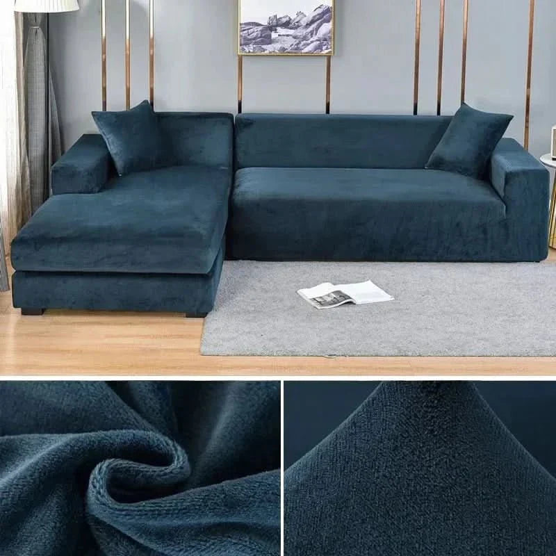 Fluwelen Bankhoes Elastisch met Antislip – Beschermt Bank tegen Vlekken Huisdieren en Slijtage Zacht | Sulvida