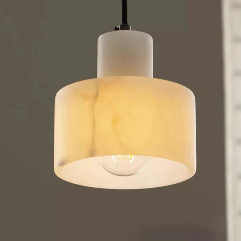 Hanglamp Albast Steen Rond Natuurlijk Licht Woonkamer Slaapkamer Eetkamer Warm Modern Design Sfeerverlichting | Sulvida