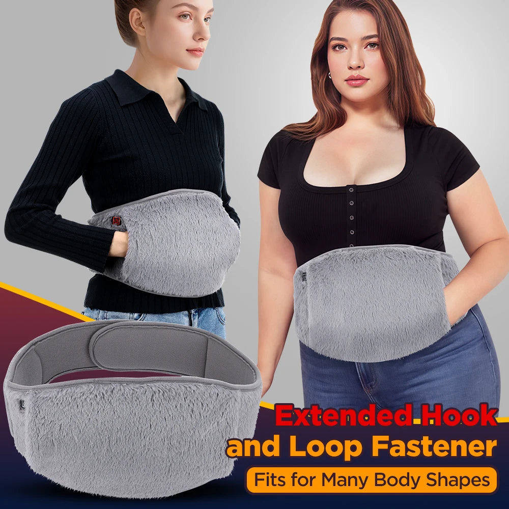 Verwarmde Buikband USB Oplaadbaar 3 Temperaturen Handwarmer Taillegordel Menstruatiepijn Warmtetherapie | Sulvida