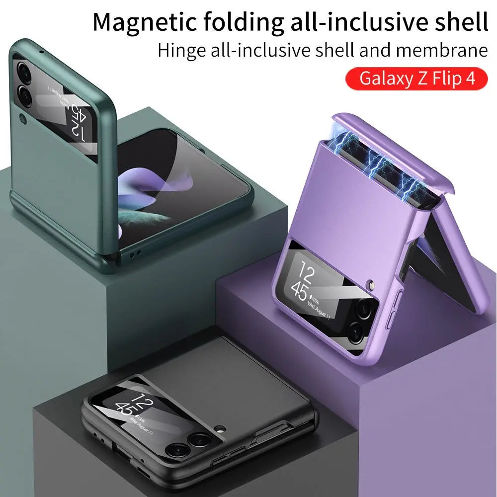 Coque de protection pour Galaxy Z Flip 4 – Coque antichoc de qualité militaire avec recharge sans fil et protection contre les chutes | Sulvida