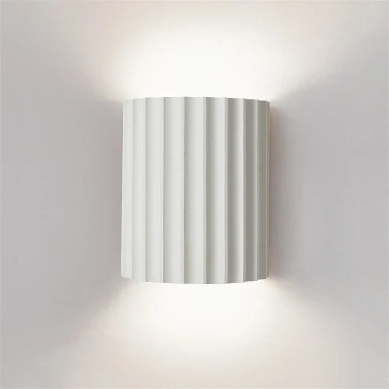 Moderne Wandlamp met Reliëf Hars Wit Groen Bruin Zwart Omhoog Omlaag Verlichting Slaapkamer Gang Woonkamer | Sulvida
