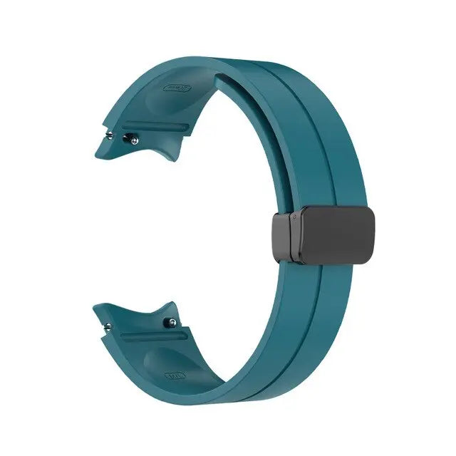 Bracelet de montre en silicone compatible avec Galaxy Watch 4 5 6, fermoir réglable, bracelet de sport et accessoire pour montre connectée | Sulvida