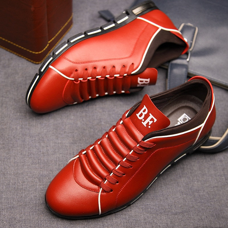 Herensneakers Casual met Lage Vetermodel Comfortabel Stoer Sportieve Wandelschoenen Dagelijks Gebruik Diverse Kleuren PU Leer | Sulvida
