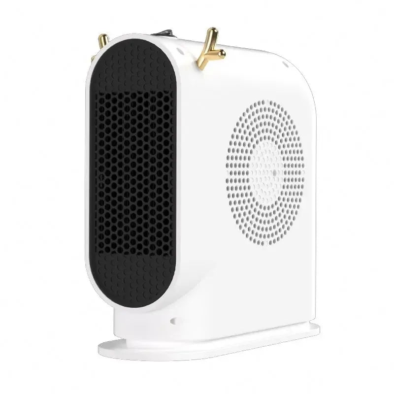 Petit radiateur électrique compact 500W avec thermostat intelligent, chauffage d’appoint de bureau | Sulvida