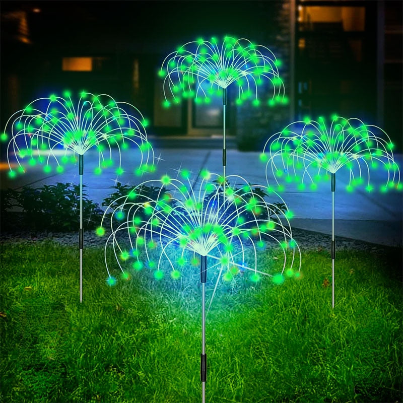 Solarlampen Tuin 120 LED Vuurwerk-Effect Waterdicht Decoratieve Padverlichting Buitenverlichting Tuinverlichting | Sulvida