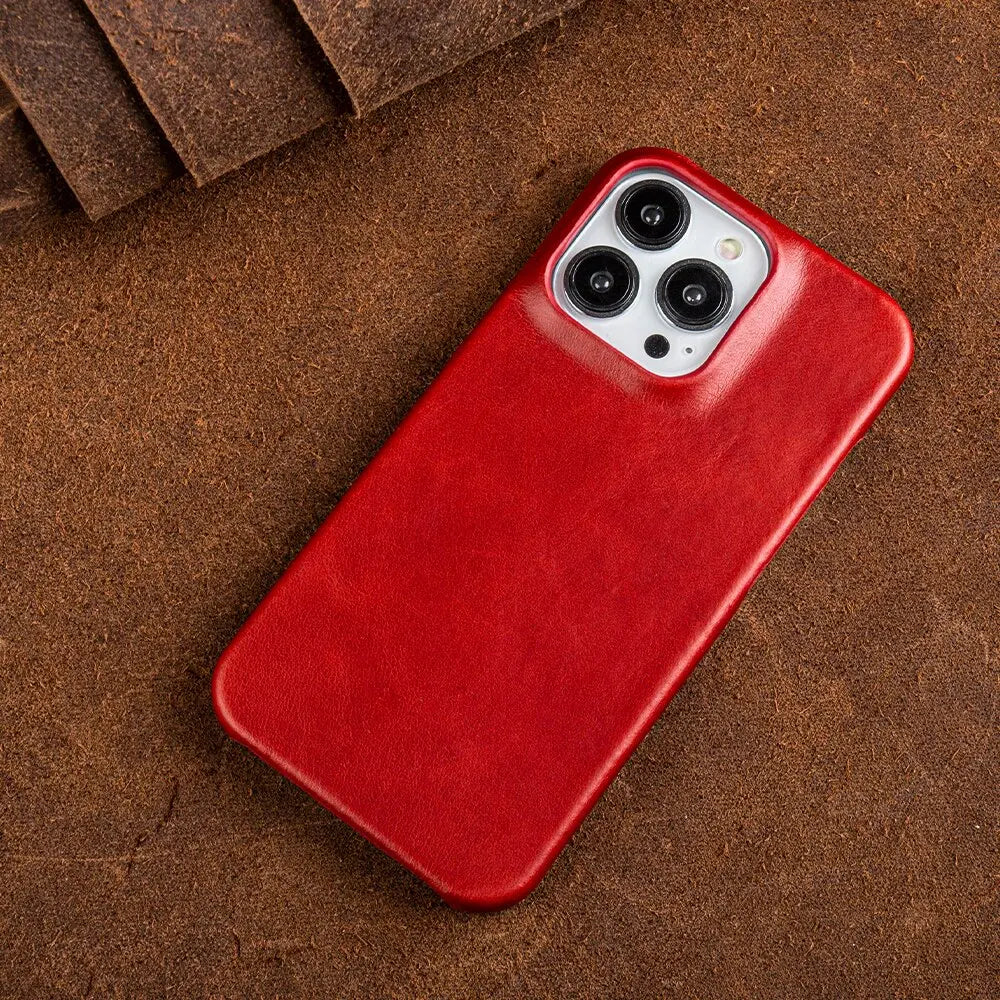 Étui pour iPhone en cuir de vache véritable, professionnel, haut de gamme, fait main, fermeture magnétique, porte-cartes, protection | Sulvida