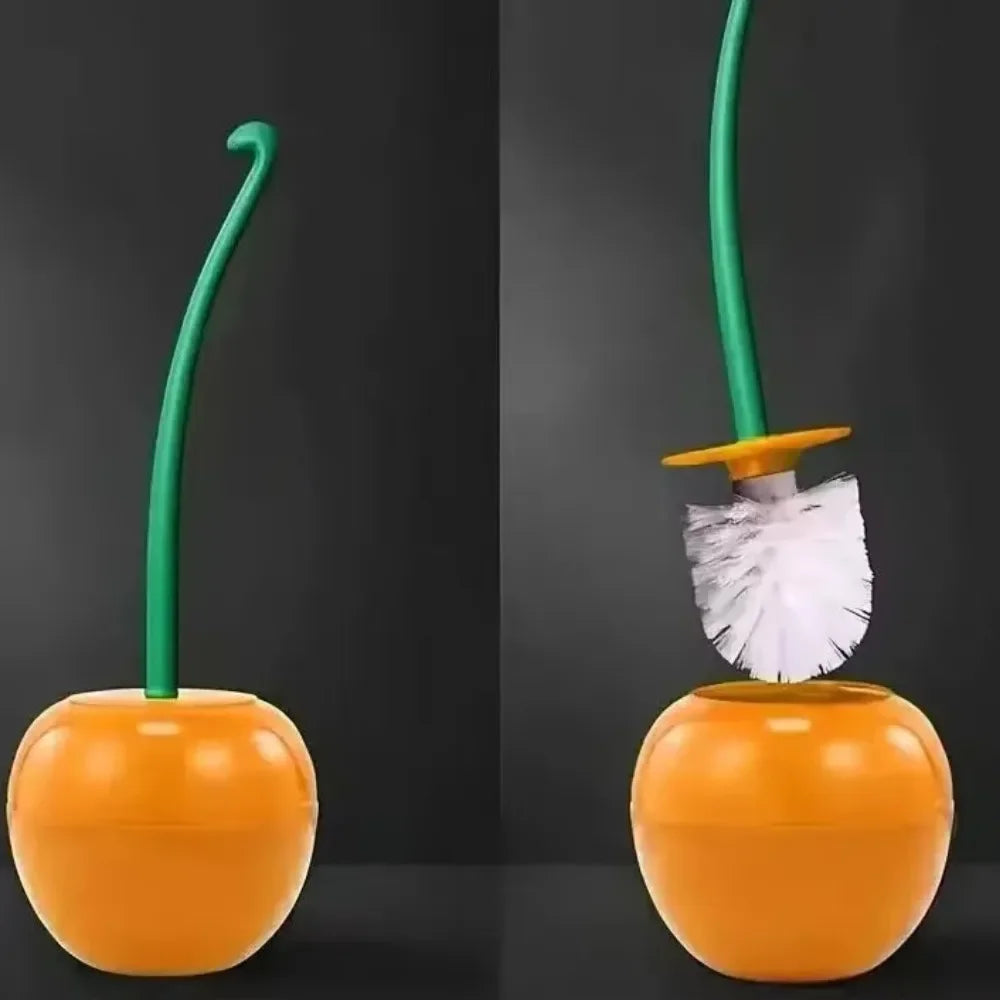 Toiletborstel met Kersenvorm Uniek Design Decoratief WC-Accessoire Hygienisch voor Badkamer en Toilet | Sulvida