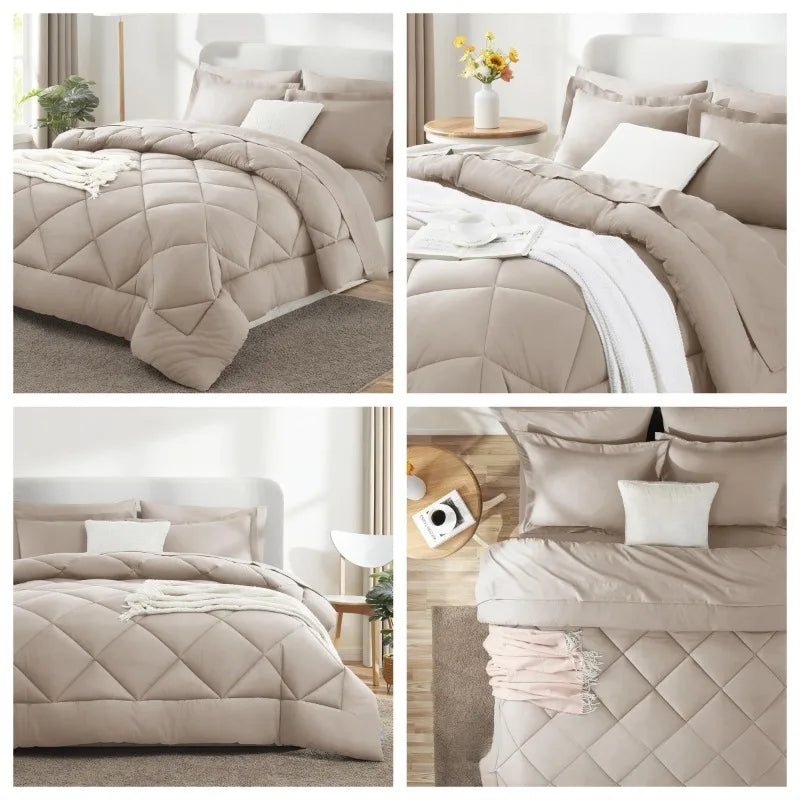 Winterdekbed Polyester Kingsize Effen Zacht Warm Dekbed Sprei Machinewasbaar Slaapkamer Deken Bedtextiel | Sulvida