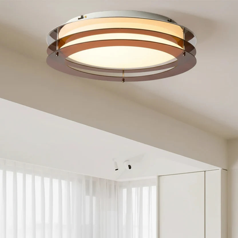 Golvende Plafondlamp Rond met Zachte Curven Dimbaar LED Acrylic Design Woonkamer Slaapkamer Eetkamer Hal | Sulvida