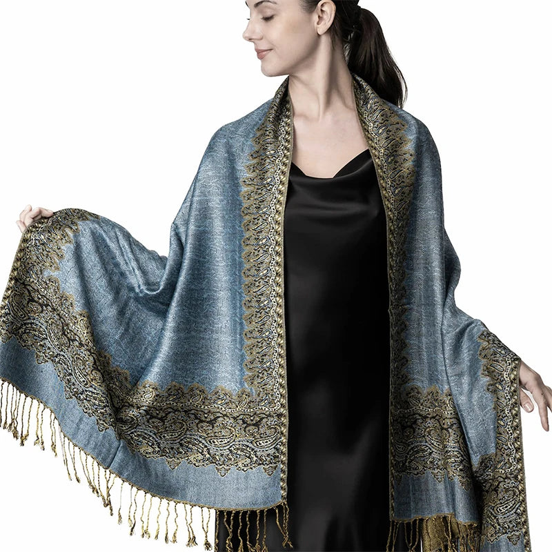 Kasjmier-gevoel Dames Sjaal 70×190 cm Polyester Warme Herfst Winter Omslagdoek Fashion Stola Accessoire | Sulvida