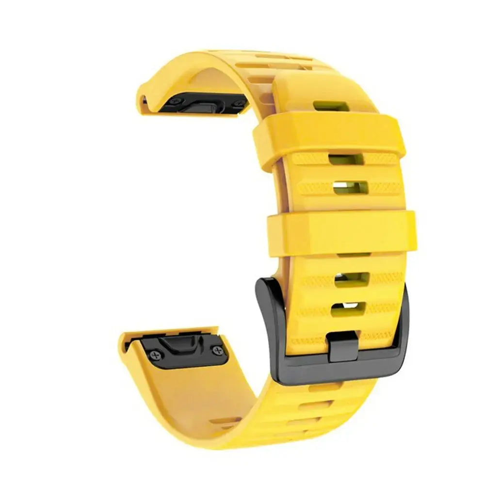 Bracelet de montre en silicone sportif universel, interchangeable, coloré, confortable et respirant, QuickFit 20mm 22mm 26mm | Sulvida