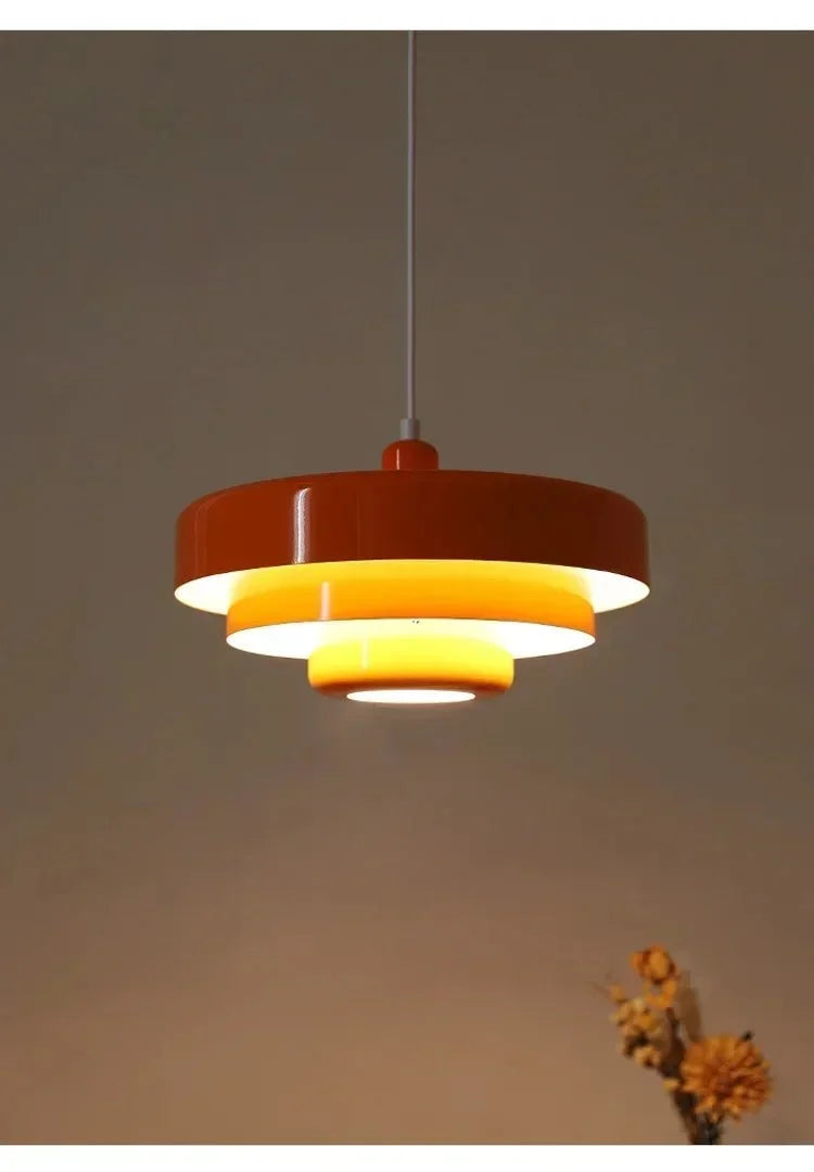 Scandinavische hanglamp metaal macaron-tinten eetkamer woonkamer moderne verlichting Ø35cm design lamp | Sulvida