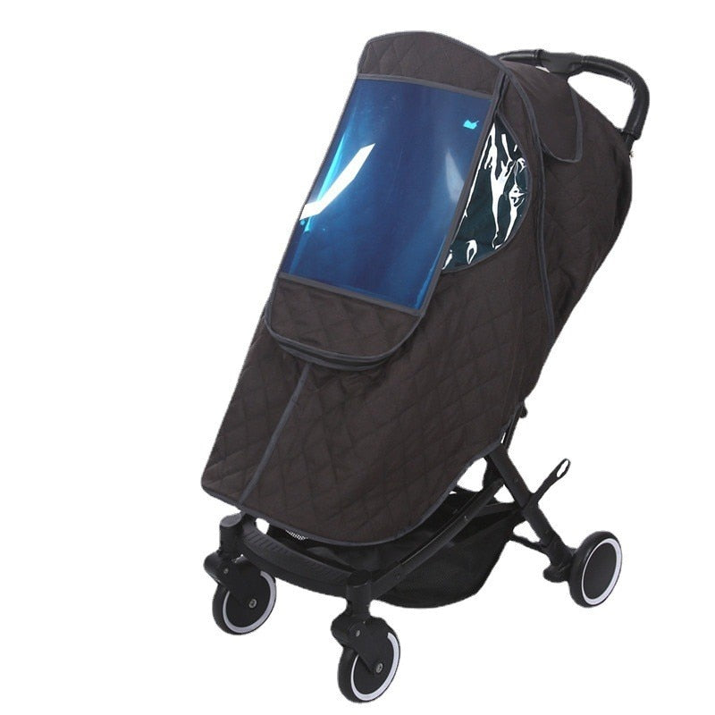 Winddichte Kinderwagenhoes met PVC-bescherming voor Alle Weersomstandigheden Optimale Ventilatie Buggy Regenhoes | Sulvida