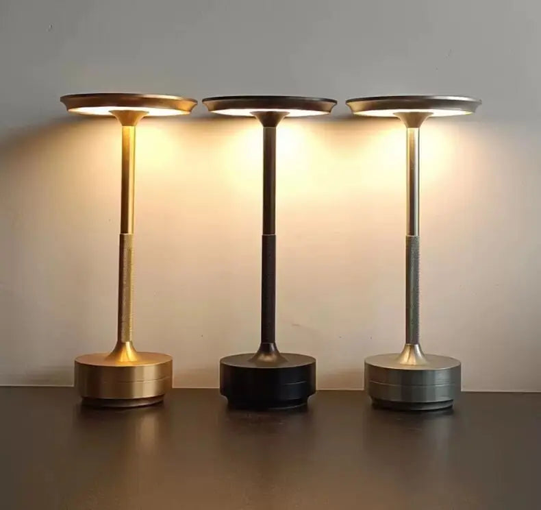 Draadloze Design Tafellamp met Touch Bediening Dimbaar LED Verlichting 5W Aluminium Lamp Sfeerlicht Woonkamer | Sulvida