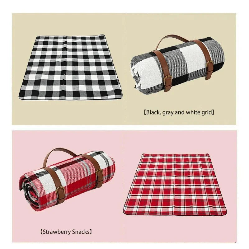 Picknickkleed Waterdicht Opvouwbaar Plaid met Draagtasje Outdoor Picknick Park Strand Camping Reizen | Sulvida