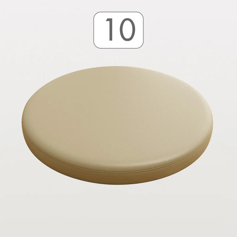 Rond Zitkussen met Memory Foam en Kunstleer 30-40 cm voor Eetkamerstoel Barkruk Bureaukruk Antislip Comfortabel | Sulvida